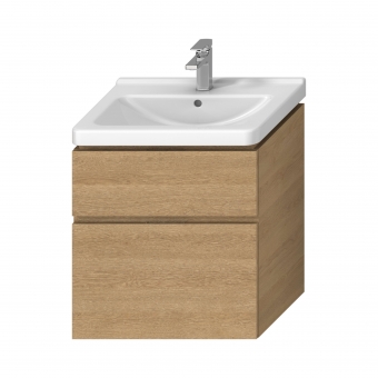 Spintelė praustuvui Jika CUBITO 640x467x480 mm, 2 stalčiai, praustuvui 650 mm, spalva - ąžuolas 